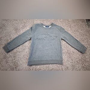 Andy and Evan Gray Dinosaur Embossed boy’s Sweater size 6
